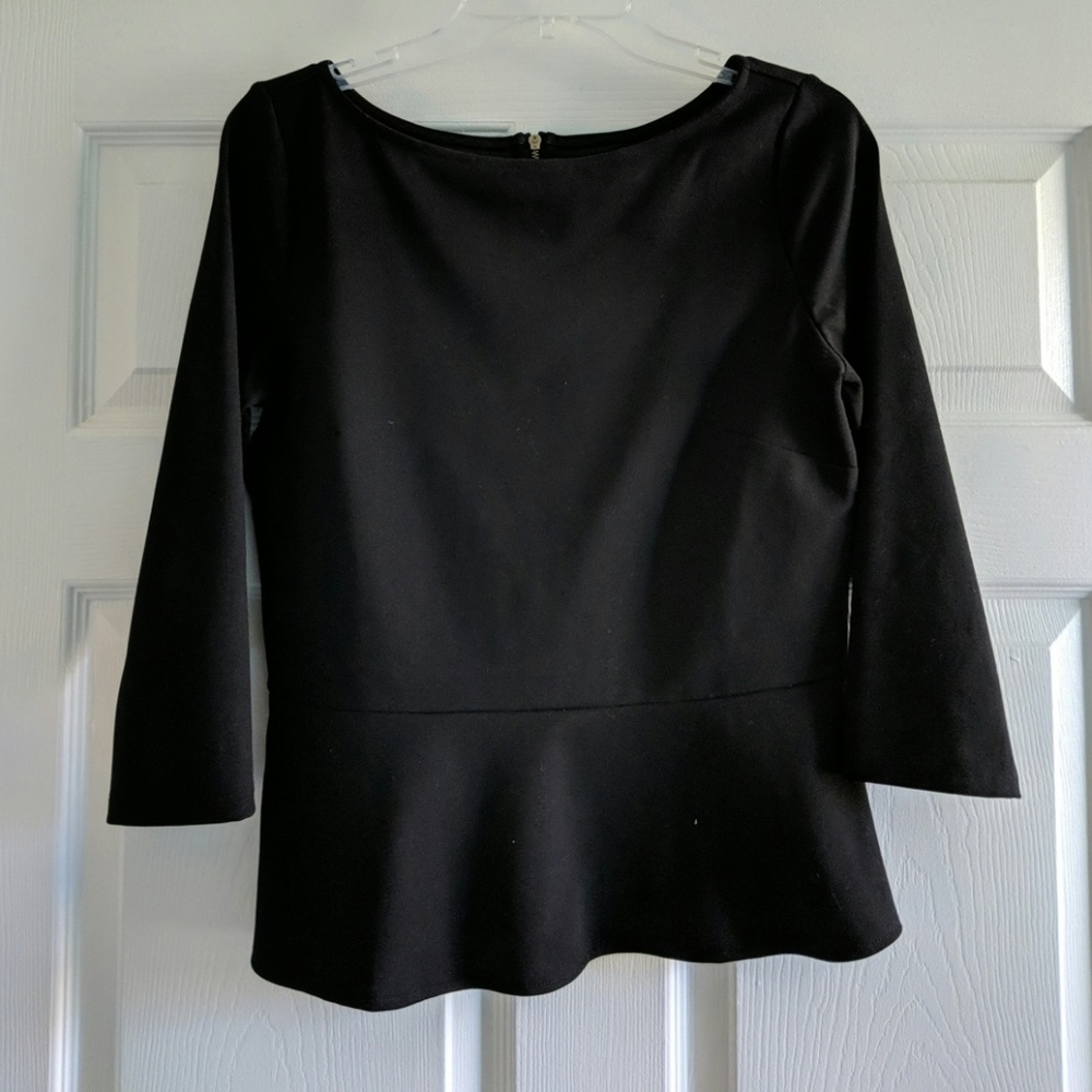 3/4 Sleeve Peplum Top
